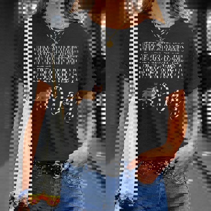 ボーダーコリー ギフト 犬 レッド オレンジ ブラウン 女の子 親友 Tシャツ 彼女への贈り物