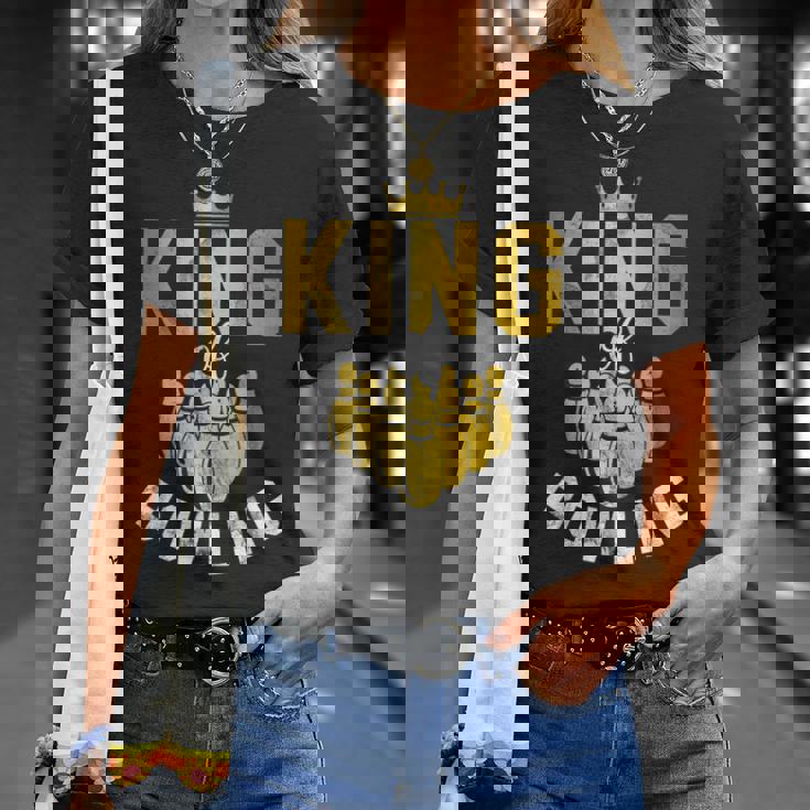 ボーリングチーム衣装 キングオブボウリング おもしろボーリング Tシャツ 彼女への贈り物