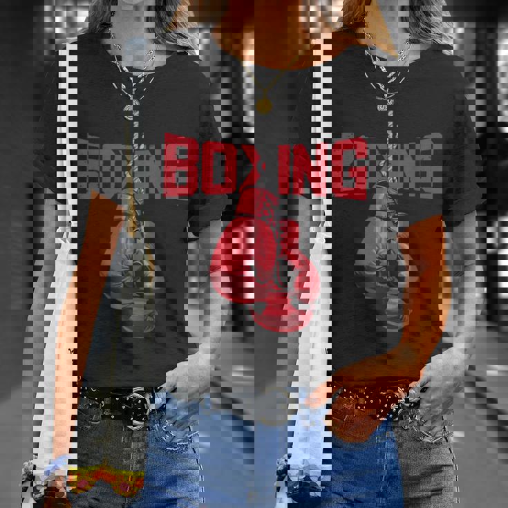 ボールド ボクシンググローブ キックボクシング ボクシング愛好家 ボクサー Tシャツ 彼女への贈り物