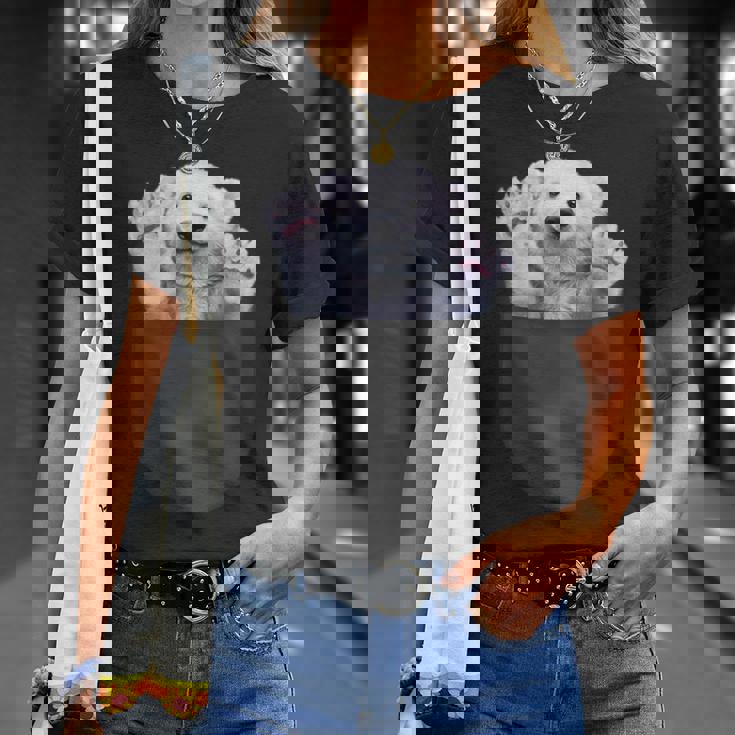 ポケット 北極熊 クマ Tシャツ 彼女への贈り物