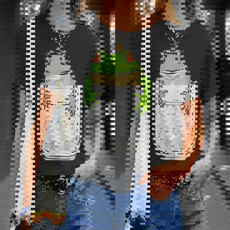 ポケットに入ったカエルのシャツ 面白いカエルのtシャツ カエルの恋人 Tシャツ 彼女への贈り物