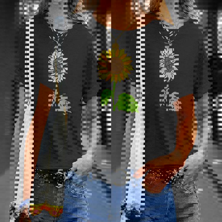 ポケットの中のひまわり ひまわり Tシャツ 彼女への贈り物