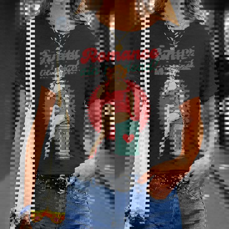 ポップアート ピンナップガール ロマンス Ain't Dead バレンタインシングル Tシャツ 彼女への贈り物