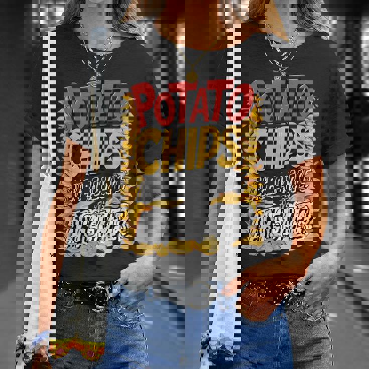 ポテトチップスは常に答えです スナック愛好家 ポテトチップス Tシャツ 彼女への贈り物