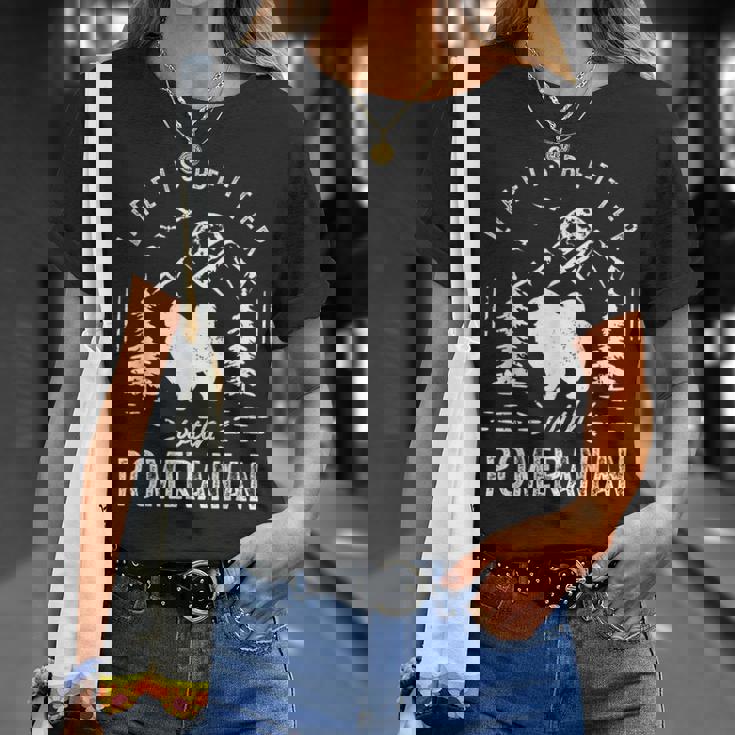 ポメラニアンライフベターママパパ犬 Tシャツ 彼女への贈り物