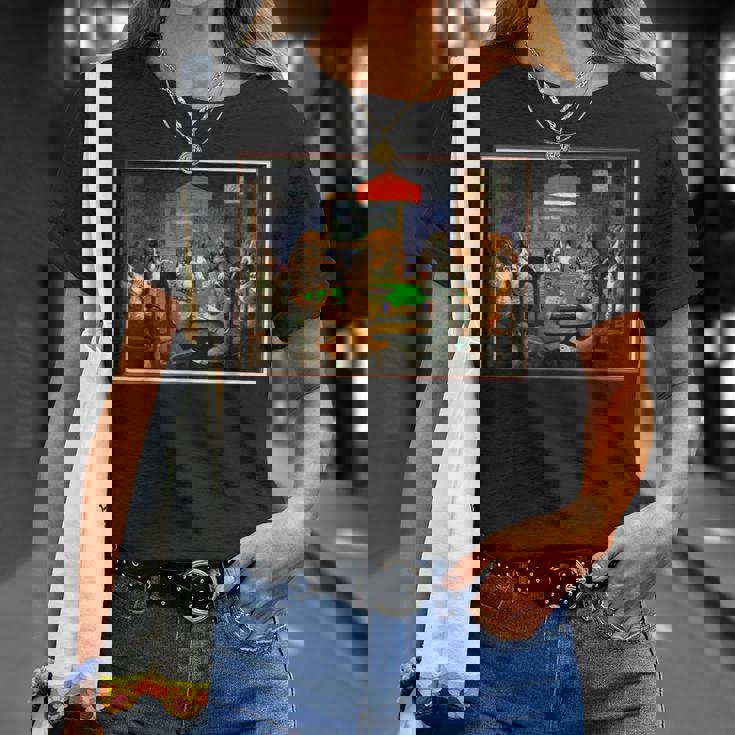 ポーカーをする犬 カード 絵画 Tシャツ 彼女への贈り物