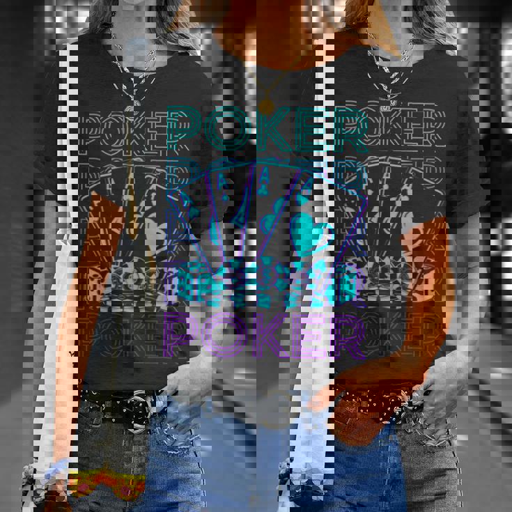 ポーカーレトロ Tシャツ 彼女への贈り物