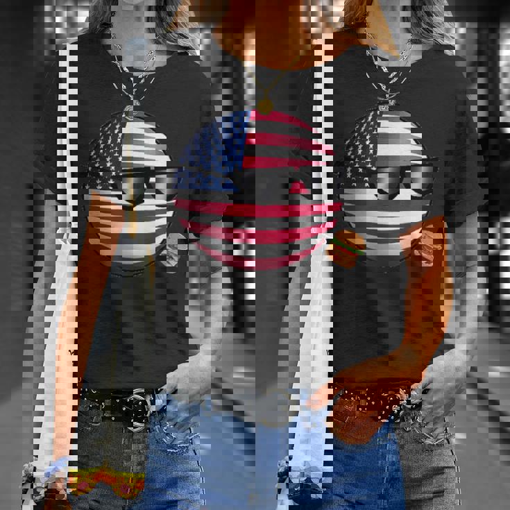 ポーランドボールusa Tシャツ 彼女への贈り物