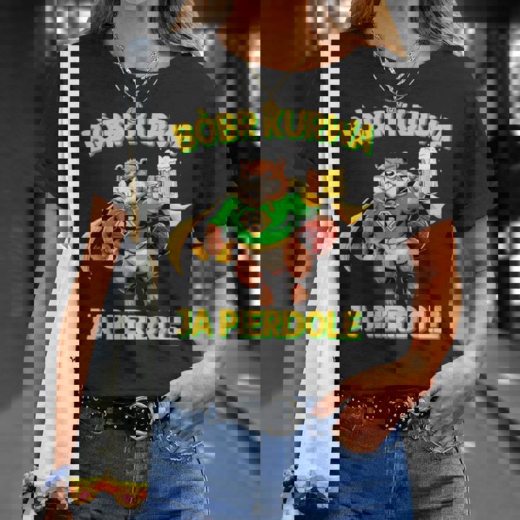 ポーランド製bober Meme Bóbr Bober Kurwa ポーランドビール はいpierdole Tシャツ 彼女への贈り物