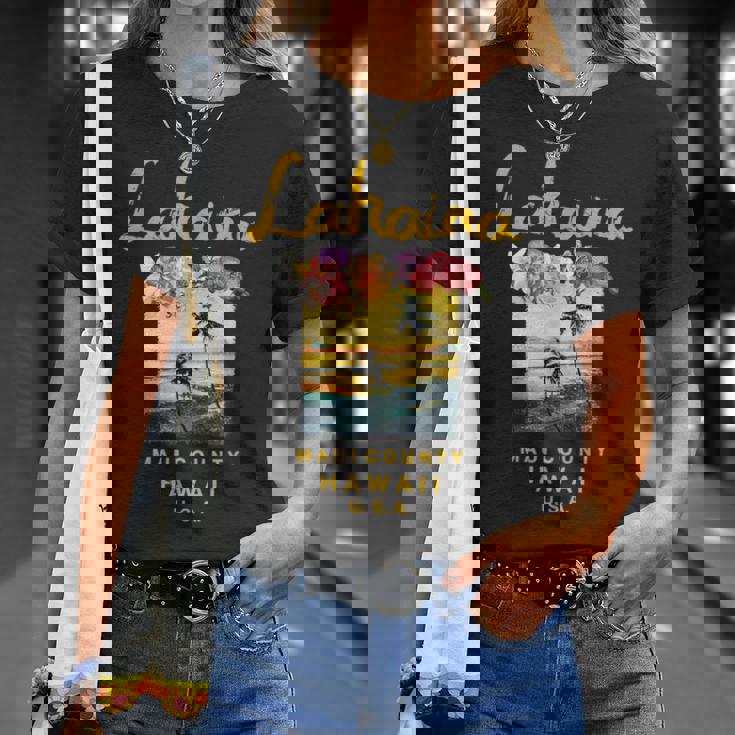 マウイ ラハイナ ハワイ ヴィンテージ ハワイアン Tシャツ 彼女への贈り物