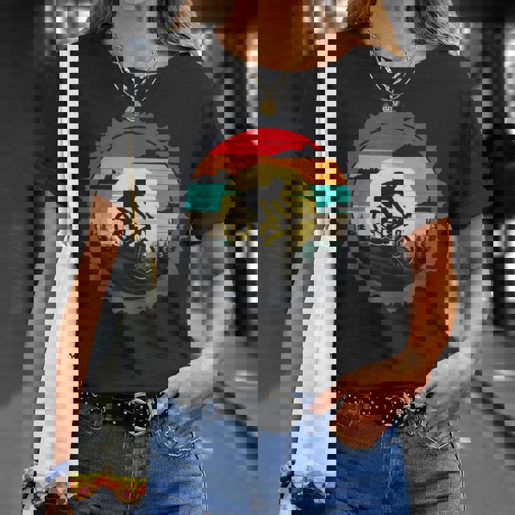 マウンテンバイク サイクリング レトロ ヴィンテージ Mtb 自転車ライダー Tシャツ 彼女への贈り物