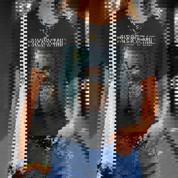 マジック・ファニー・ウィザード・キャットのためにパープレイしよう Tシャツ 彼女への贈り物