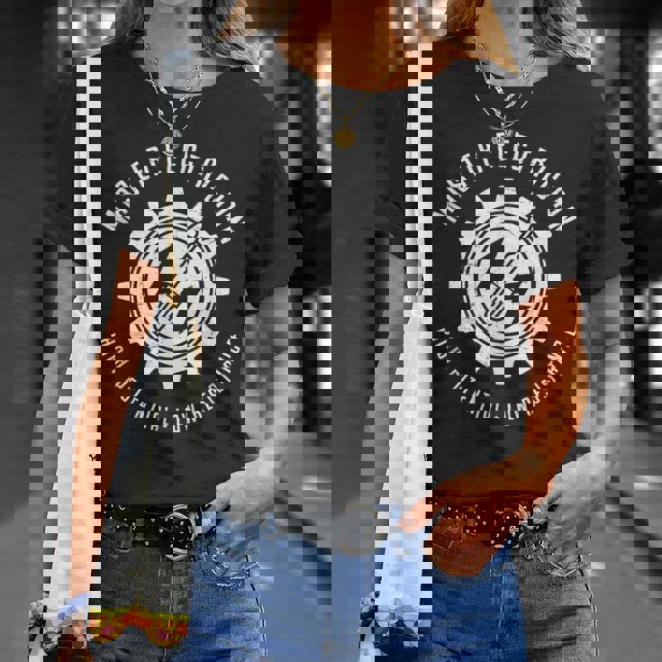 マスター電工高電位低抵抗電気 Tシャツ 彼女への贈り物