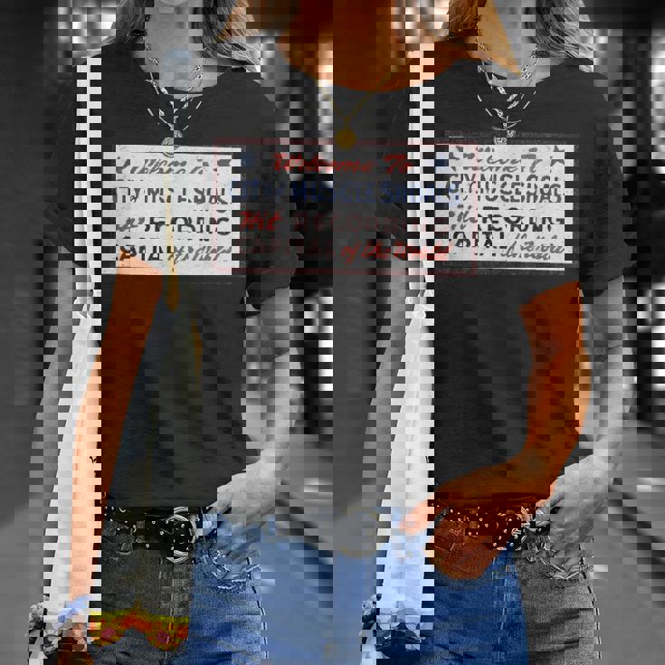 マッスルショールズ アラバマ サイン 録音 キャピタル ロック グラフィック Tシャツ 彼女への贈り物