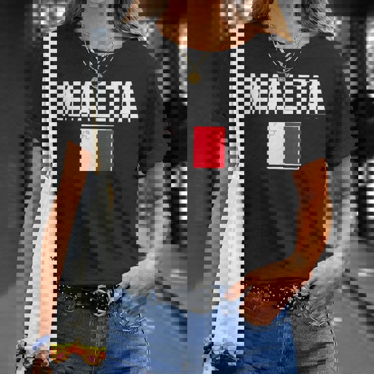 マルタ マルチーズ ティーフラッグ お土産ギフト Tシャツ 彼女への贈り物