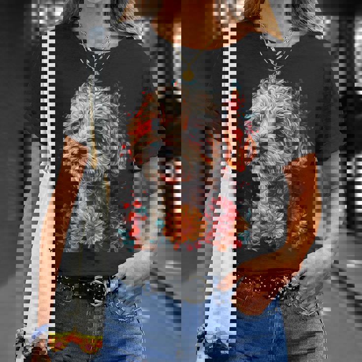 マルチプー犬 グラフィック ペット イラスト マルチプー Tシャツ 彼女への贈り物