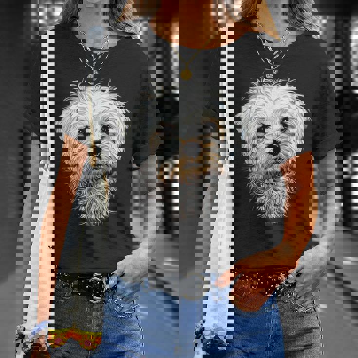 マルチーズ小型マルチーズ犬犬大好き甘いマルチーズ Tシャツ 彼女への贈り物