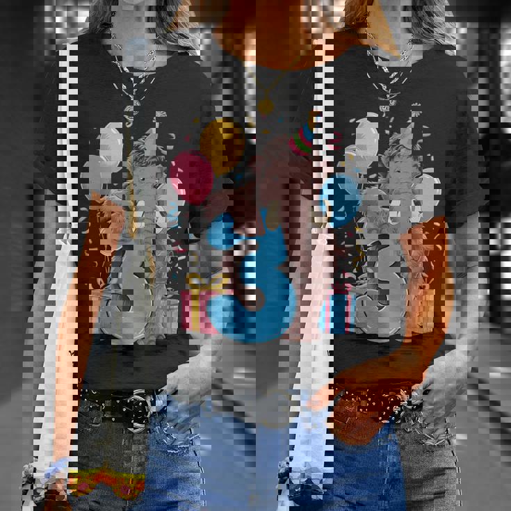 マンモス 3歳の誕生日 男の子 女の子 3歳 3歳 マンモス Tシャツ 彼女への贈り物