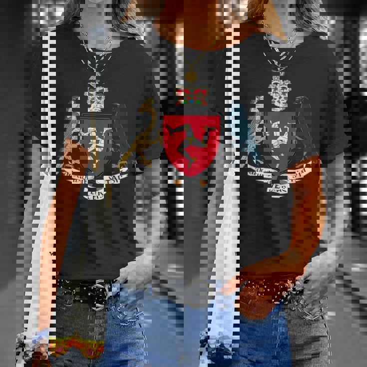 マン島の旗 3本の脚 マンの紋章 Tシャツ 彼女への贈り物
