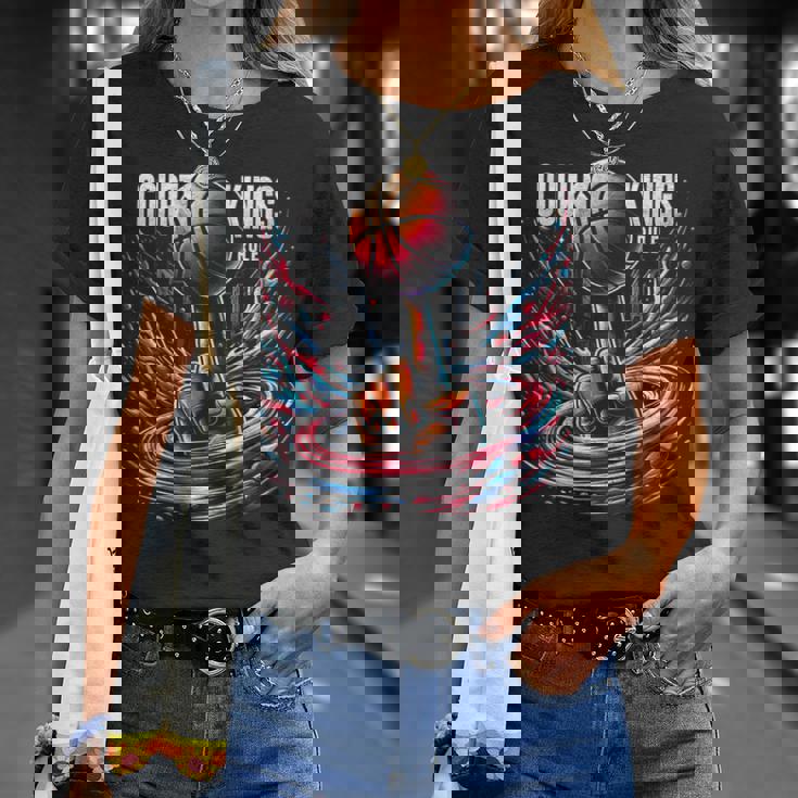 マーチ カレッジ バスケットボール トーナメント レトロ メンズ コート キングス Tシャツ 彼女への贈り物