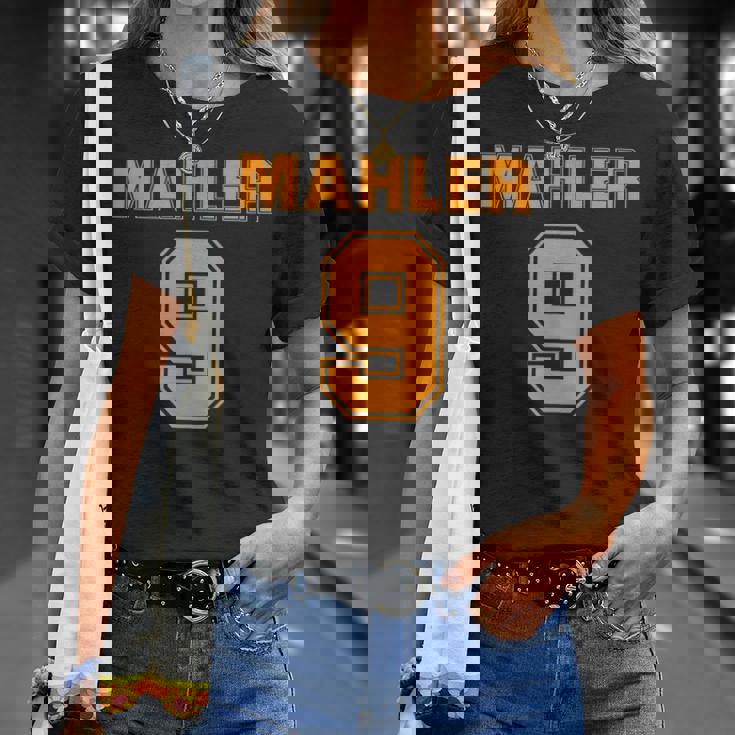 マーラー 第9番 交響曲 楽しいスポーツ Tシャツ 彼女への贈り物