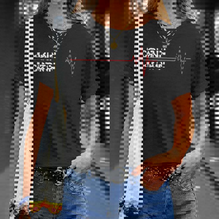 ミシガン州バートン州 出産 地 故郷 Tシャツ 彼女への贈り物