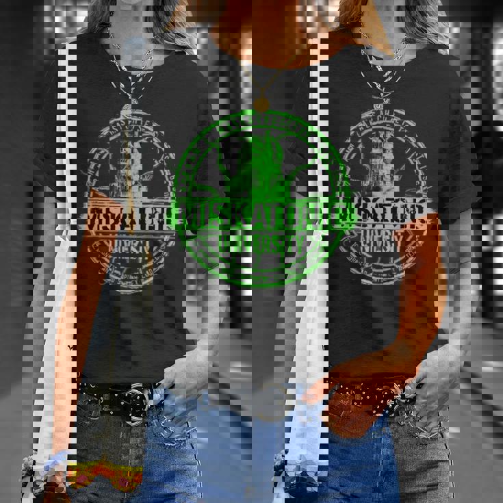 ミスカトニック大学ロゴ ホラー文学 Tシャツ 彼女への贈り物