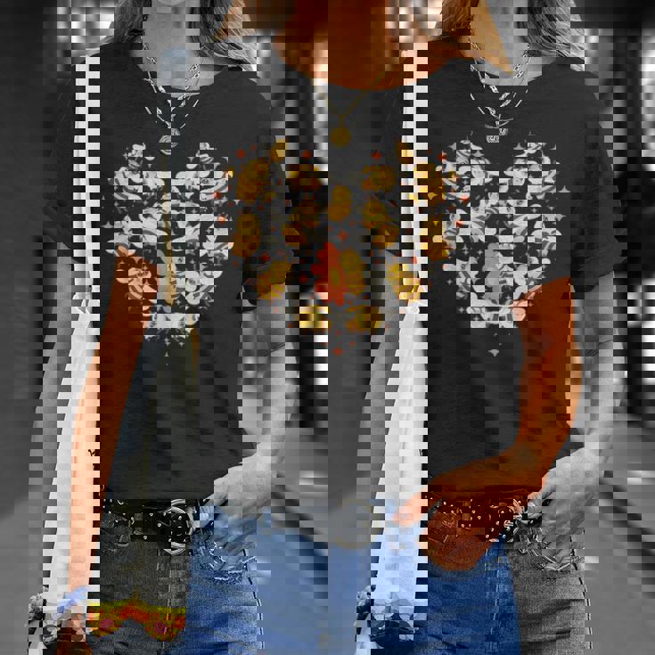 ミツバチのハートの形 ミツバチ Tシャツ 彼女への贈り物