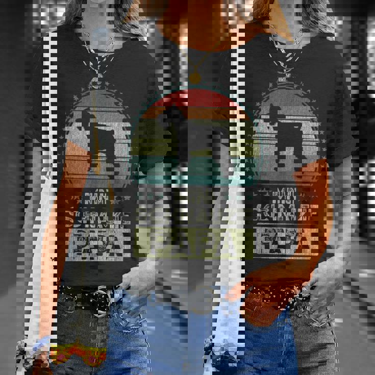 ミニチュア・シュナウザー、ミニチュア・シュナウジー・パパ Tシャツ 彼女への贈り物