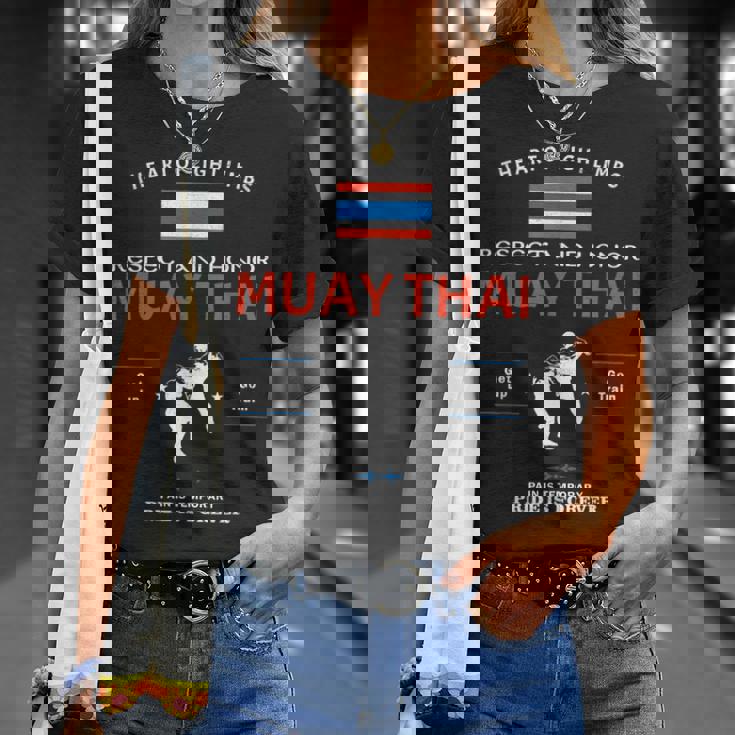 ムエタイ戦闘機 タイ国旗 ムエタイ Tシャツ 彼女への贈り物