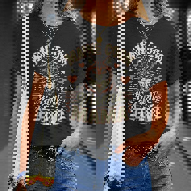 メインクーン猫種ペット-メインクーンママ Tシャツ 彼女への贈り物