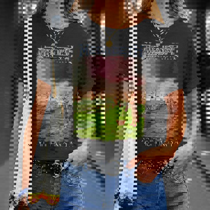 メガデス-ユーサナシア Tシャツ 彼女への贈り物