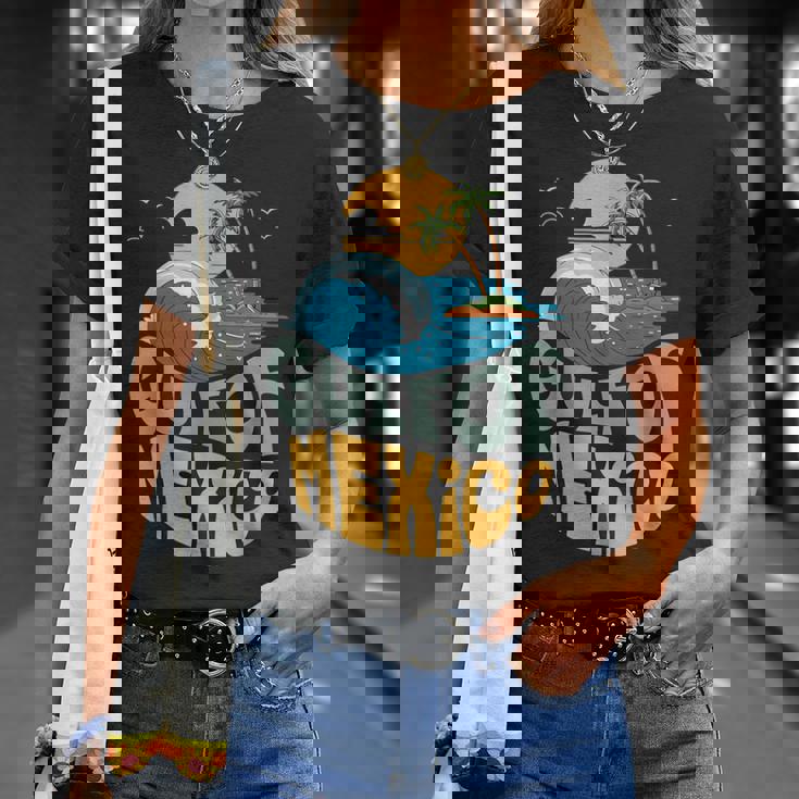 メキシコ湾 1550 レトロ ビーチ ゴルフォ・デ・メキシコ メンズ レディース Tシャツ 彼女への贈り物