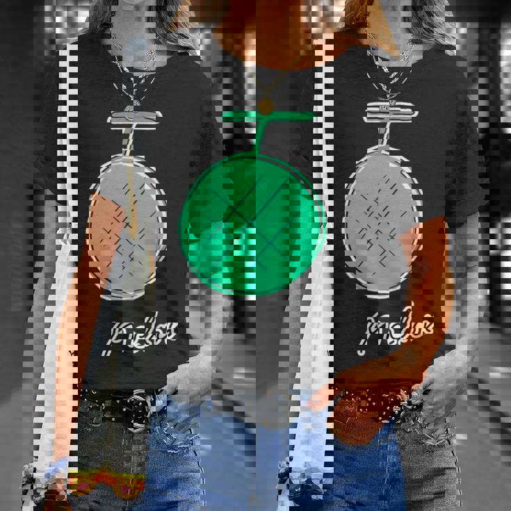 メロン Melon 『フルーツ ポップ』果物 シンプル ゆるい かわいい 落書き イラスト Tシャツ 彼女への贈り物