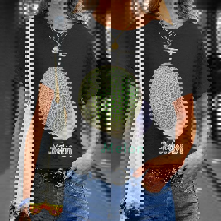 メロン Melon 『フルーツ ポップ』果物 リアル シンプル かわいい イラスト Tシャツ 彼女への贈り物