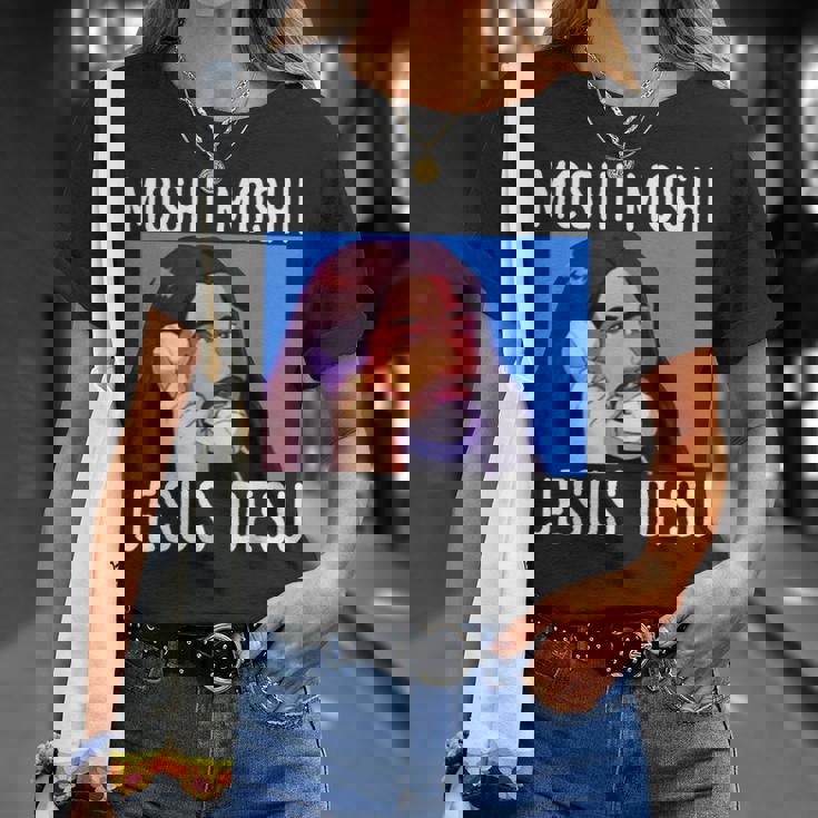 モシ・モシ・ジーザス・デス面白い Tシャツ 彼女への贈り物