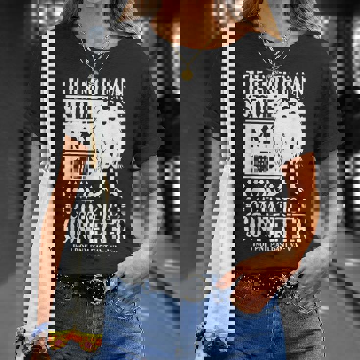 モスマンが私の触媒コンバーターを盗んだ Moth Man Cryptid Tシャツ 彼女への贈り物