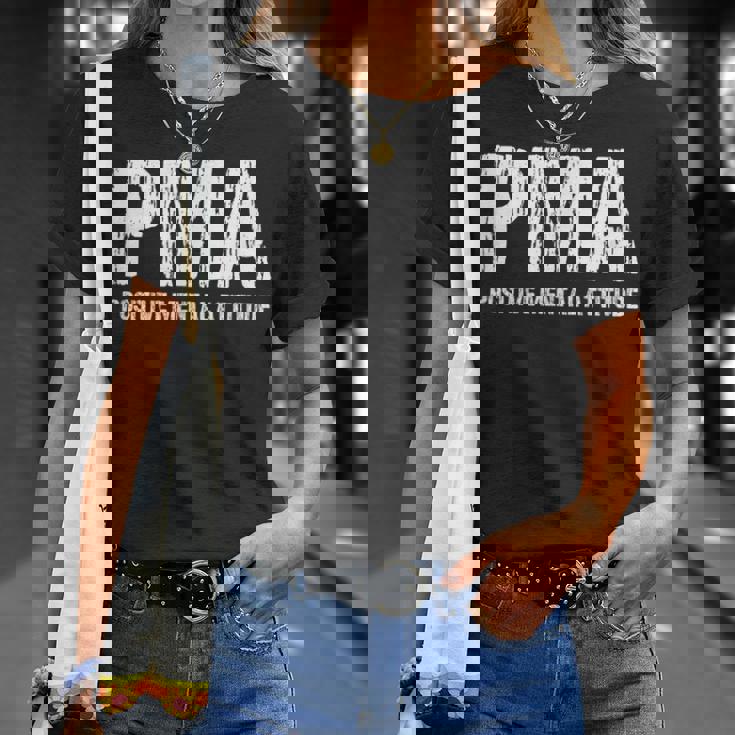 モチベーションを高めるpmaポジティブメンタルアティチュードにインスパイアされたtシャツ Tシャツ 彼女への贈り物