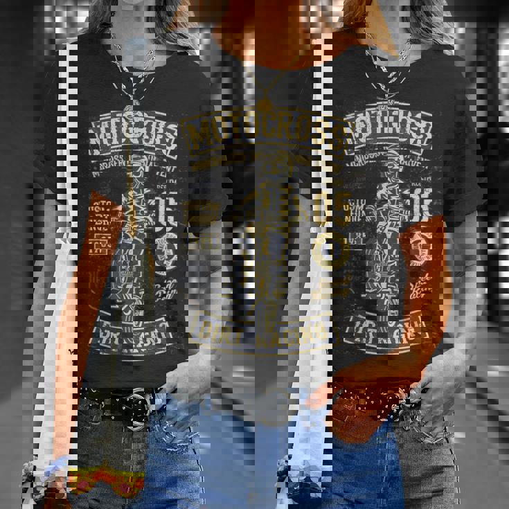 モトクロス ダートレーシング オートバイ ダートバイク Tシャツ 彼女への贈り物