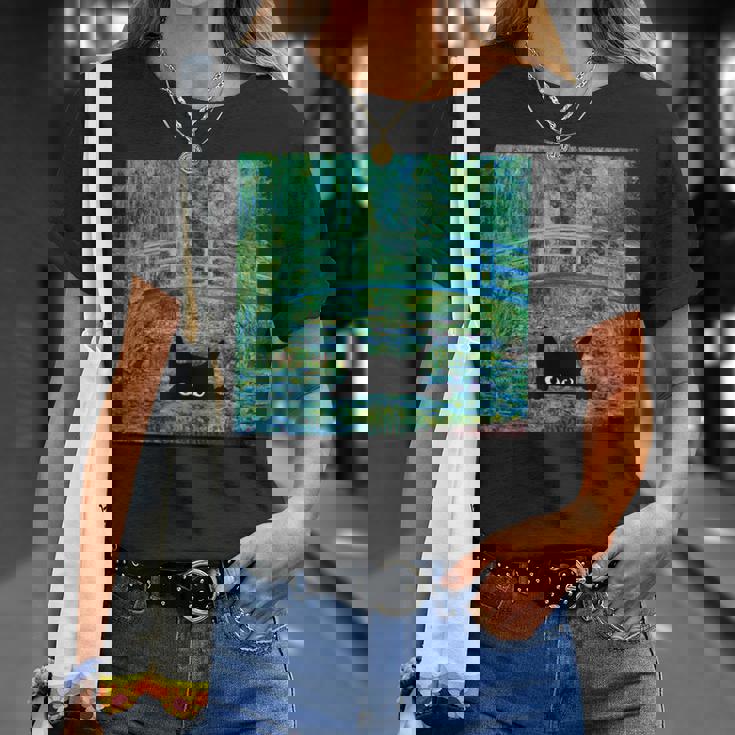 モネの睡蓮の池 Tシャツ 彼女への贈り物