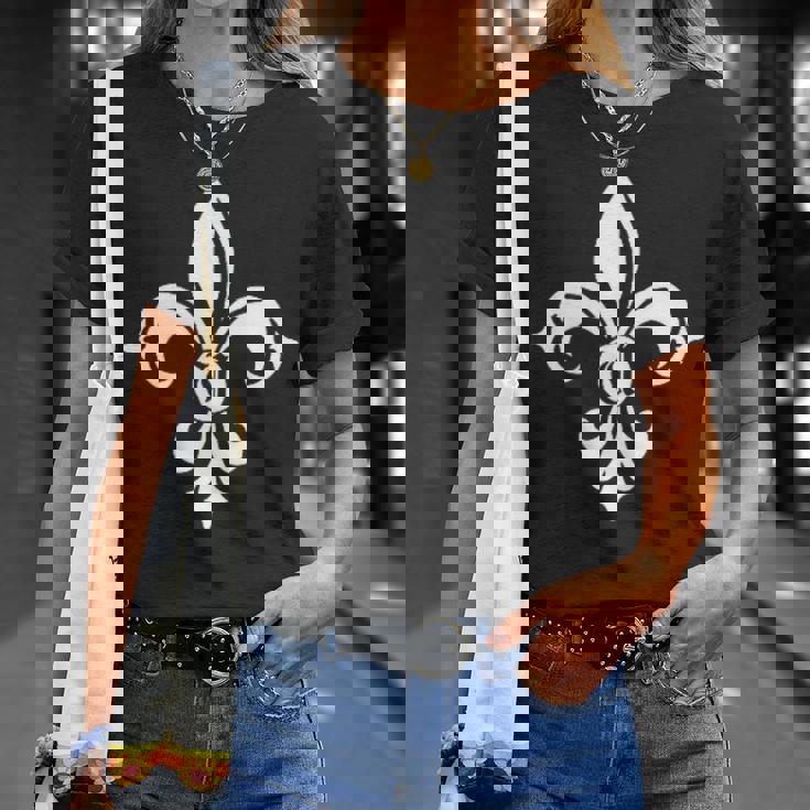 モノグラム アルファベット U & フルール・ド・リス Tシャツ 彼女への贈り物