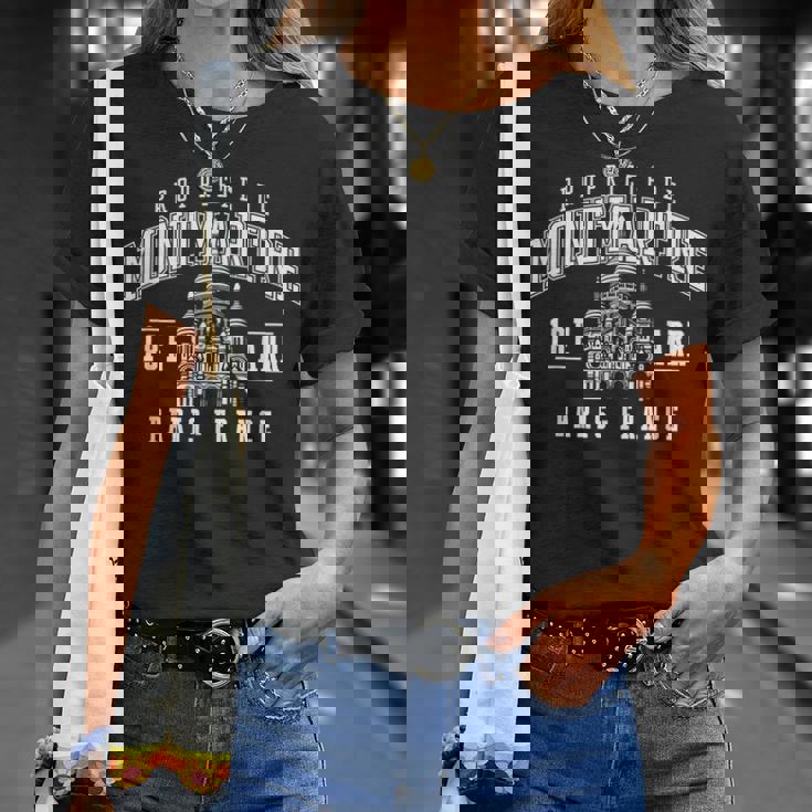 モンマルトル18区パリフランスの財産 Tシャツ 彼女への贈り物