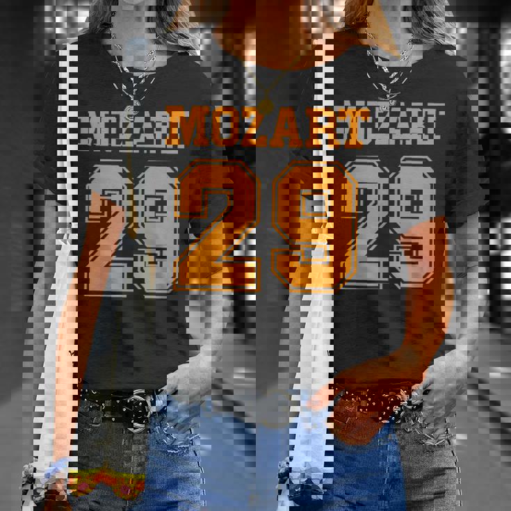 モーツァルト29交響曲面白いスポーツ Mozart 29 Tシャツ 彼女への贈り物