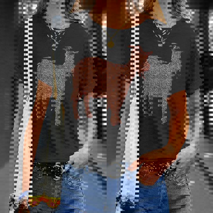 ヤギ動物コーヒー豆 Tシャツ 彼女への贈り物