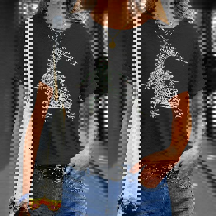 ヤモリ 爬虫類 モチーフ カラフル トカゲ Tシャツ 彼女への贈り物