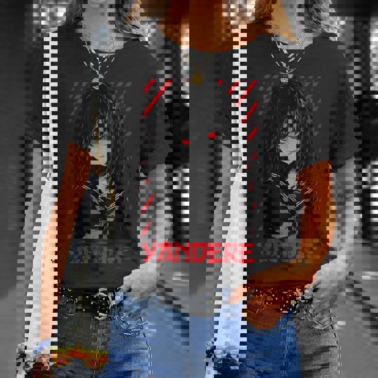 ヤンデレ アニメ 女の子 かわいい エモ ゴス オタク アニメ マンガ好き Tシャツ 彼女への贈り物