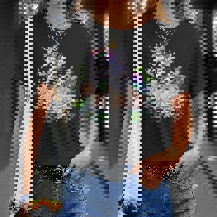 ユニコーン ライディング クチナシ 男の子 女の子 男性 女性 キッズ 大人 Tシャツ 彼女への贈り物