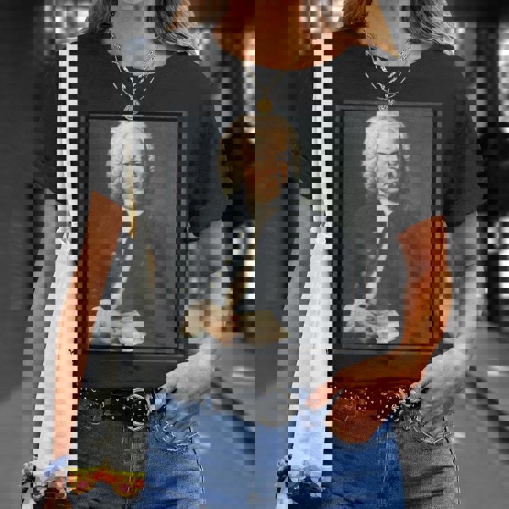 ヨハン・セバスチャン・バッハの絵画の肖像画1748 Tシャツ 彼女への贈り物