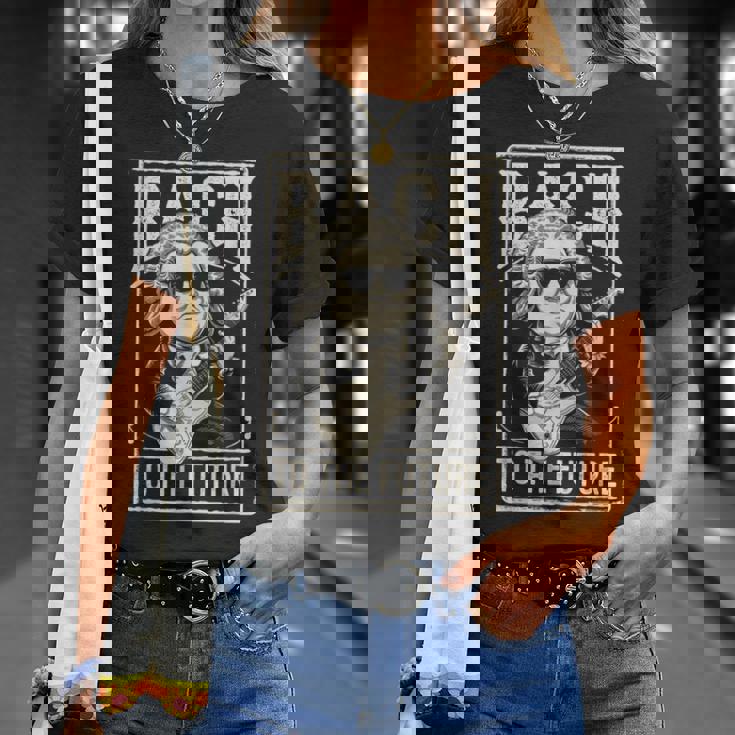 ヨハン・セバスチャン・バッハ・トゥ・ザ・フューチャー、面白いクラシック音楽 Tシャツ 彼女への贈り物