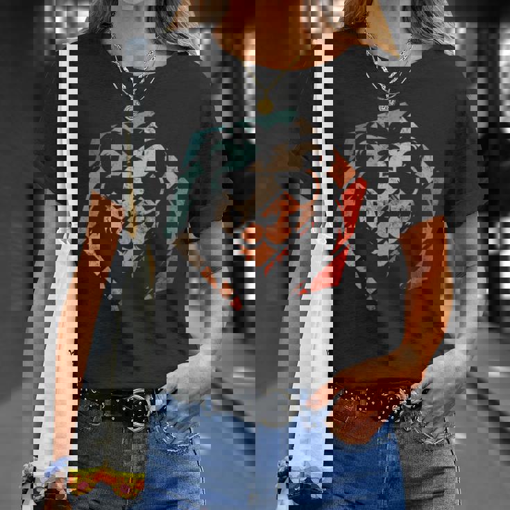 ライオン レトロスタイル ビンテージ Tシャツ 彼女への贈り物